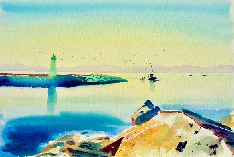 aquarelle à Hyères