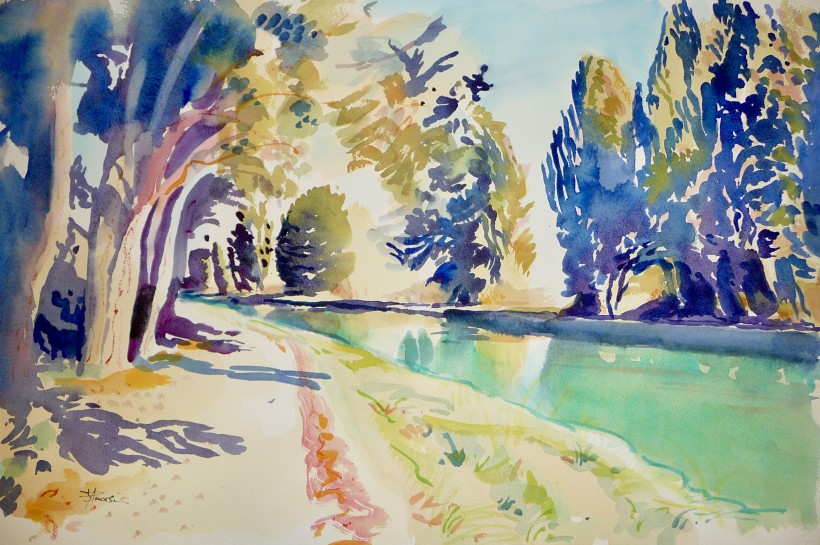 Aquarelle à Béziers