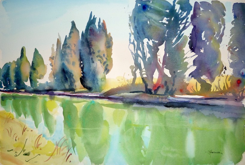 Aquarelle à Béziers