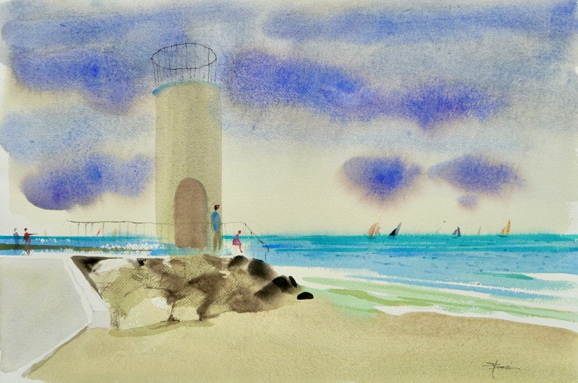 aquarelle à valras