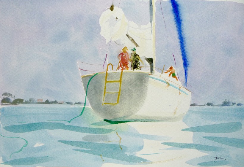 aquarelle à Sète