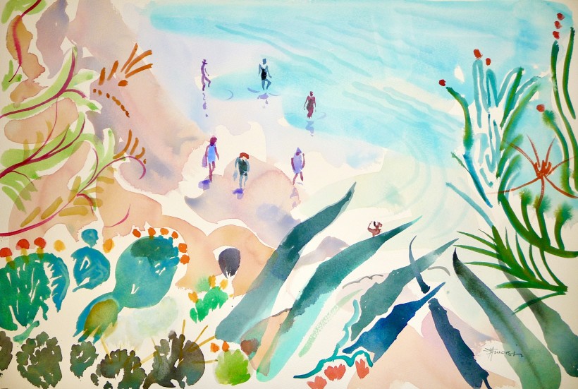 Aquarelle à Sète