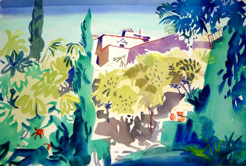 Aquarelle en Provence