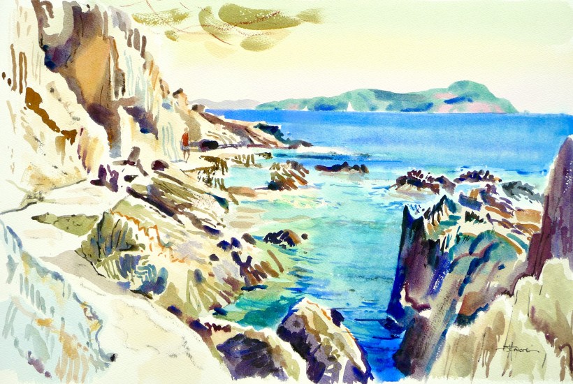 aquarelle à Hyeres