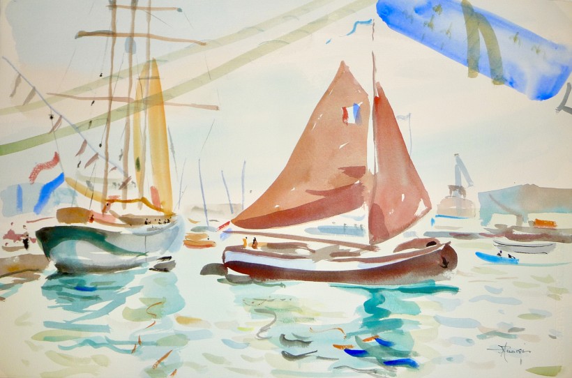 Aquarelle à Sète