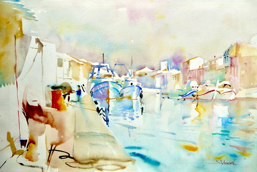 aquarelle à Sète