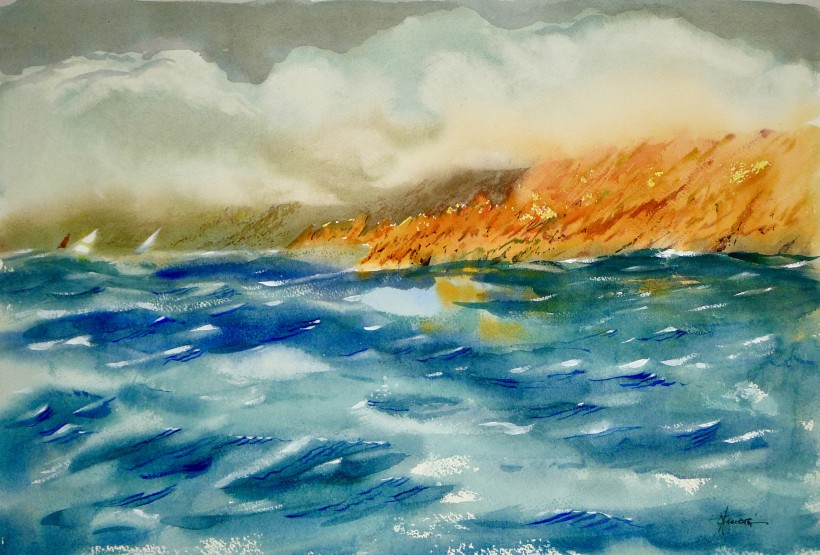 aquarelle dans le Var