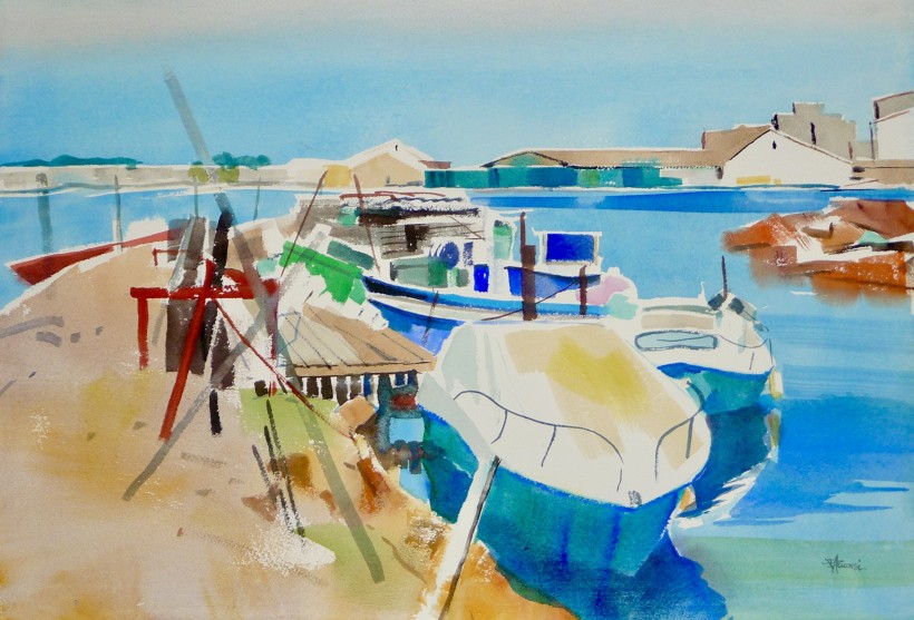 aquarelle à Sète